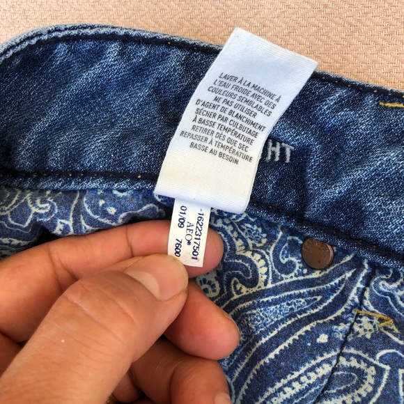 American Eagle Cotton Distressed Ripped Frayed Edges Mid Wash Cut Of Jeans 6 - Picture 7 of 16